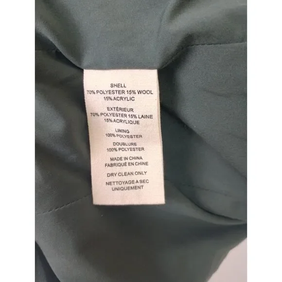 L'Agence Women's Green Olive Brooke Double-breasted Crop Blazer Size 2